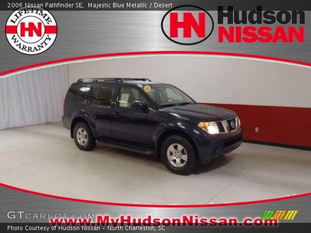2006 Nissan Pathfinder SE in Majestic Blue Metallic