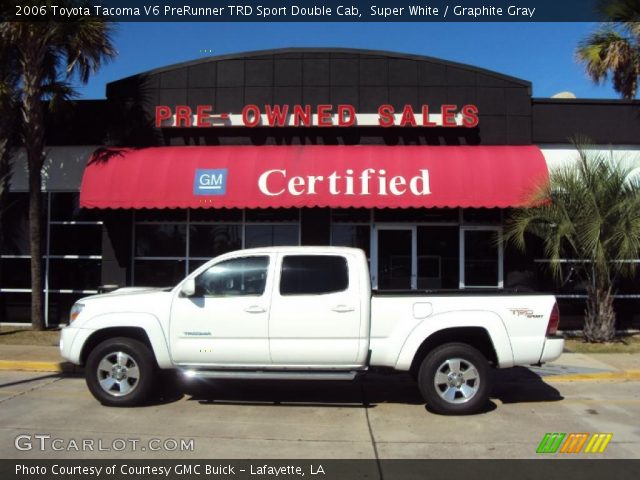 2006 Toyota Tacoma V6 PreRunner TRD Sport Double Cab in Super White