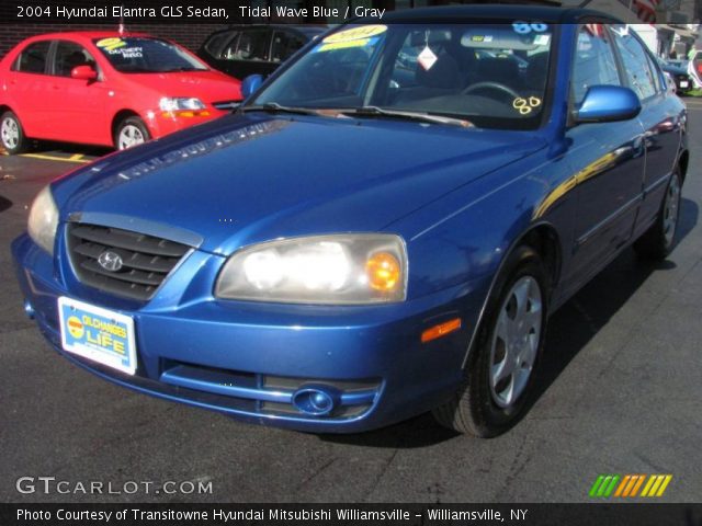 2004 Hyundai Elantra GLS Sedan in Tidal Wave Blue