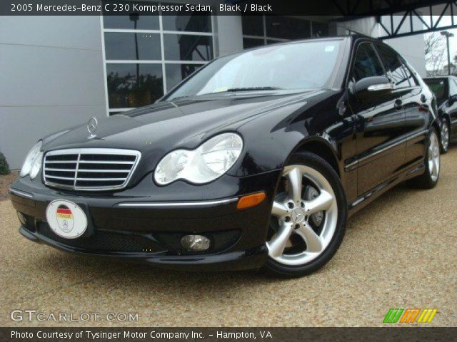 2005 Mercedes-Benz C 230 Kompressor Sedan in Black
