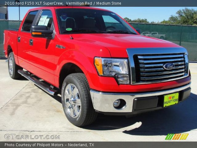 2010 Ford F150 XLT SuperCrew in Vermillion Red