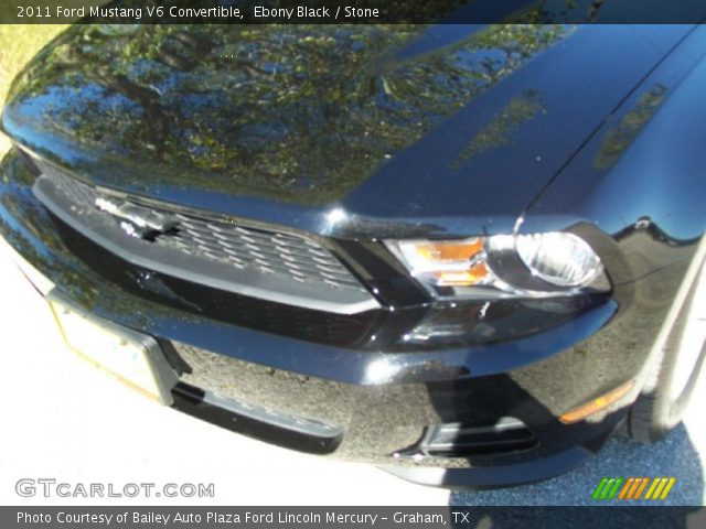 2011 Ford Mustang V6 Convertible in Ebony Black