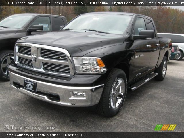 2011 Dodge Ram 1500 Big Horn Quad Cab 4x4 in Brilliant Black Crystal Pearl