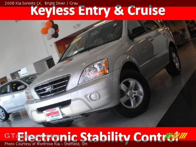 2008 Kia Sorento LX in Bright Silver