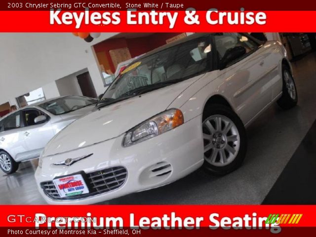 2003 Chrysler Sebring GTC Convertible in Stone White