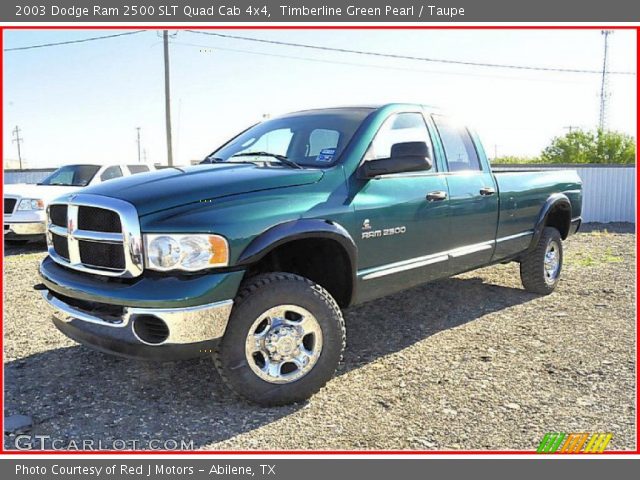 2003 Dodge Ram 2500 SLT Quad Cab 4x4 in Timberline Green Pearl