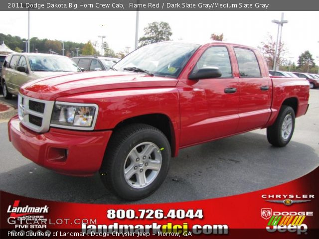 2011 Dodge Dakota Big Horn Crew Cab in Flame Red