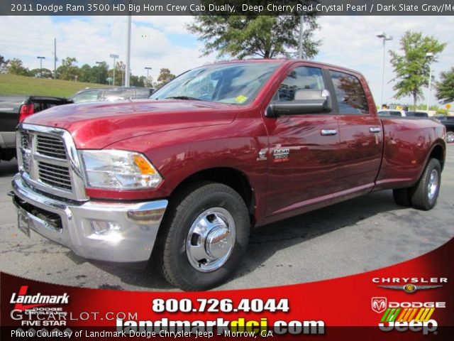 2011 Dodge Ram 3500 HD Big Horn Crew Cab Dually in Deep Cherry Red Crystal Pearl