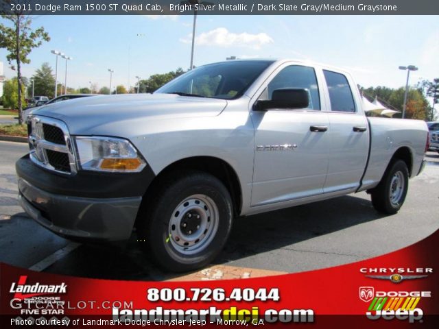 2011 Dodge Ram 1500 ST Quad Cab in Bright Silver Metallic