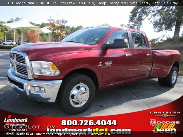 2011 Dodge Ram 3500 HD Big Horn Crew Cab Dually in Deep Cherry Red Crystal Pearl