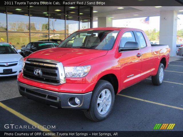 2011 Toyota Tundra Double Cab in Radiant Red