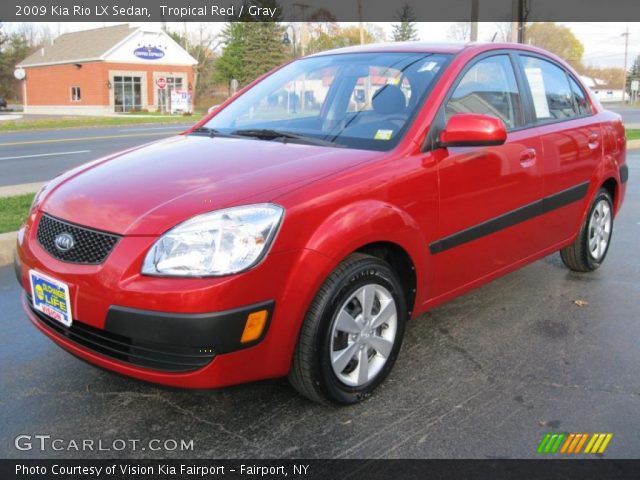 2009 Kia Rio LX Sedan in Tropical Red