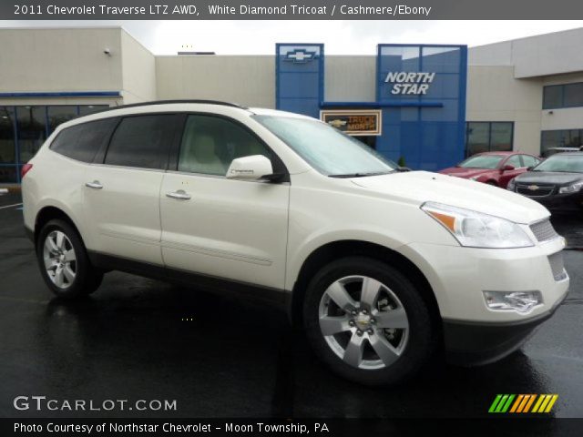 2011 Chevrolet Traverse LTZ AWD in White Diamond Tricoat