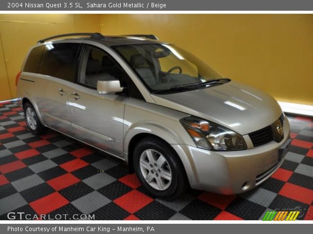 2004 Nissan Quest 3.5 SL in Sahara Gold Metallic