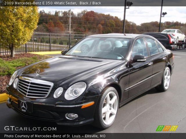 2009 Mercedes-Benz E 350 4Matic Sedan in Black