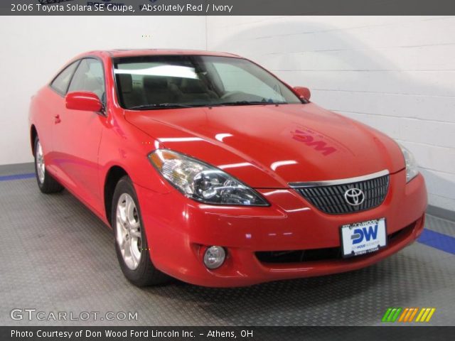 2006 Toyota Solara SE Coupe in Absolutely Red