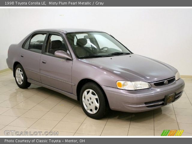 1998 Toyota Corolla LE in Misty Plum Pearl Metallic