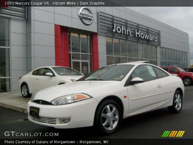 2001 Mercury Cougar V6 in Vibrant White