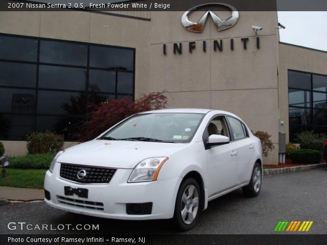 2007 Nissan Sentra 2.0 S in Fresh Powder White