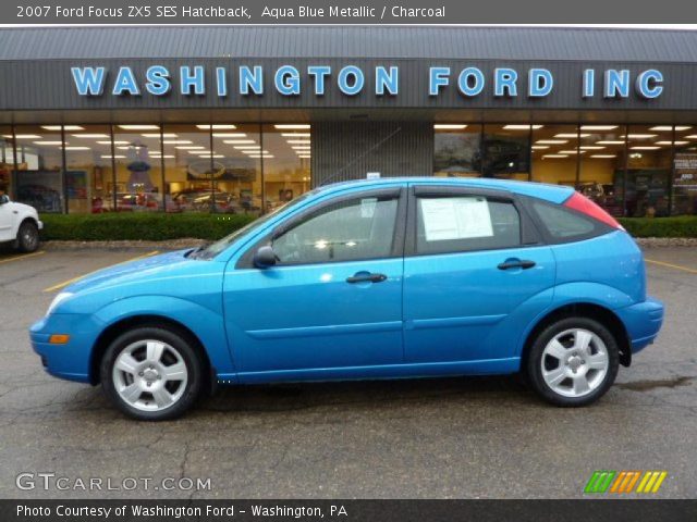 2007 Ford Focus ZX5 SES Hatchback in Aqua Blue Metallic