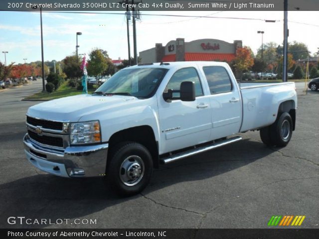 2007 Chevrolet Silverado 3500HD LTZ Crew Cab 4x4 Dually in Summit White