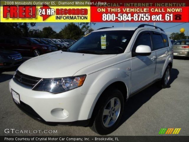 2008 Mitsubishi Outlander ES in Diamond White Pearl