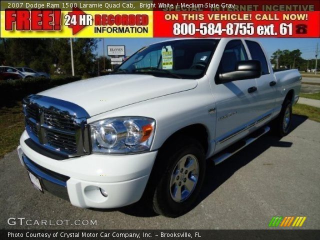 2007 Dodge Ram 1500 Laramie Quad Cab in Bright White