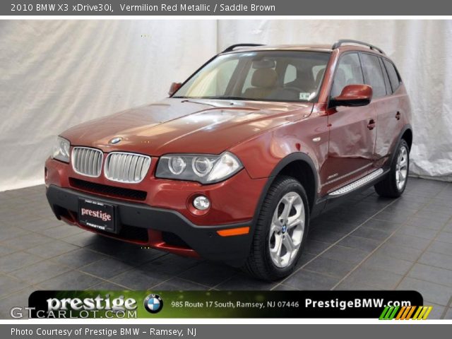 2010 BMW X3 xDrive30i in Vermilion Red Metallic
