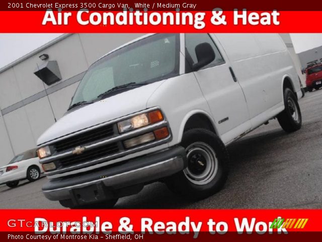 2001 Chevrolet Express 3500 Cargo Van in White