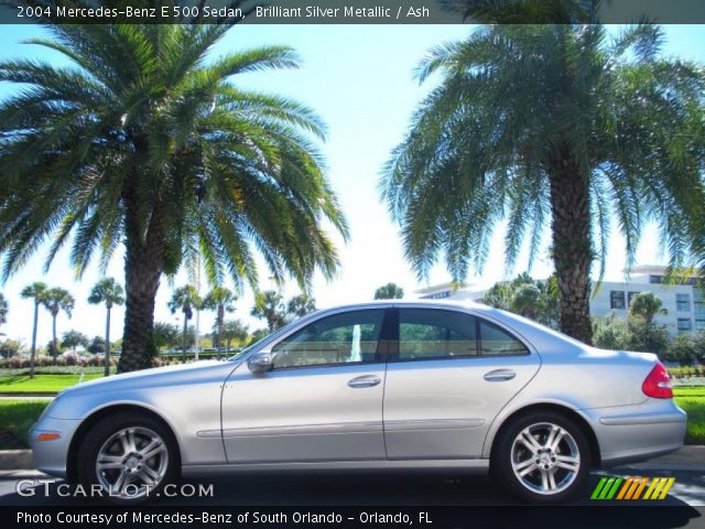 2004 Mercedes-Benz E 500 Sedan in Brilliant Silver Metallic