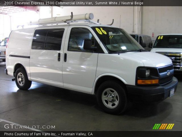 2006 Chevrolet Express 1500 Commercial Utility Van in Summit White