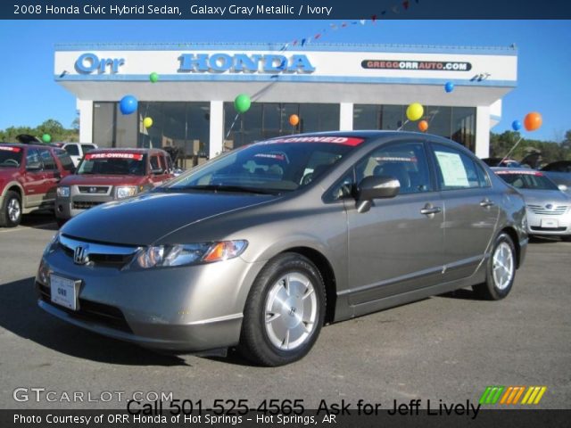 2008 Honda Civic Hybrid Sedan in Galaxy Gray Metallic