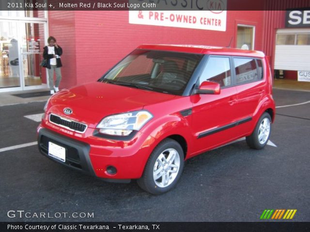 2011 Kia Soul + in Molten Red