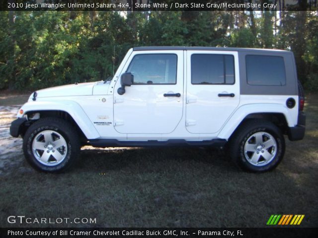 2010 Jeep Wrangler Unlimited Sahara 4x4 in Stone White