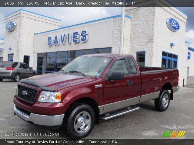 2005 Ford F150 XLT Regular Cab 4x4 in Dark Toreador Red Metallic