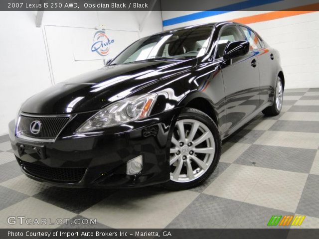 2007 Lexus IS 250 AWD in Obsidian Black