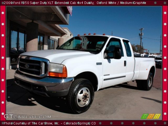 2000 Ford F350 Super Duty XLT Extended Cab 4x4 Dually in Oxford White