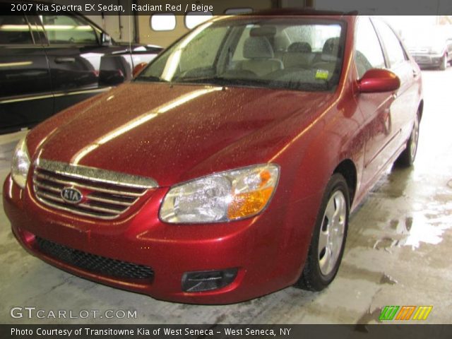 2007 Kia Spectra EX Sedan in Radiant Red