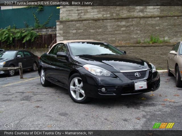 2007 Toyota Solara SLE V6 Convertible in Black