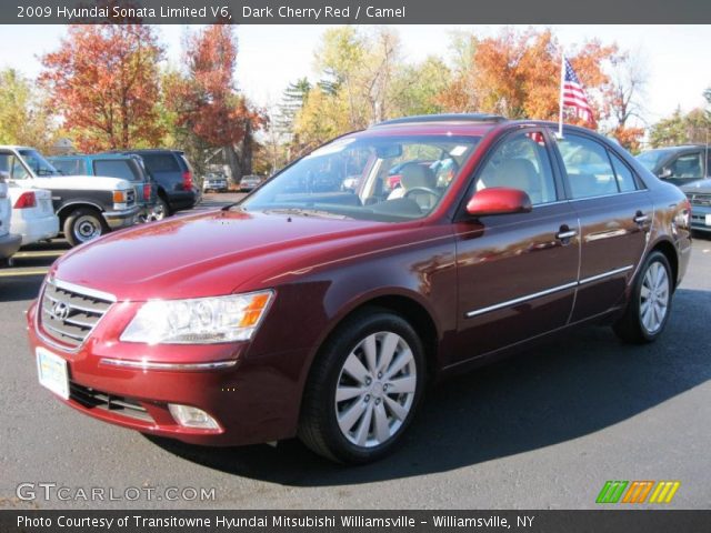 2009 Hyundai Sonata Limited V6 in Dark Cherry Red