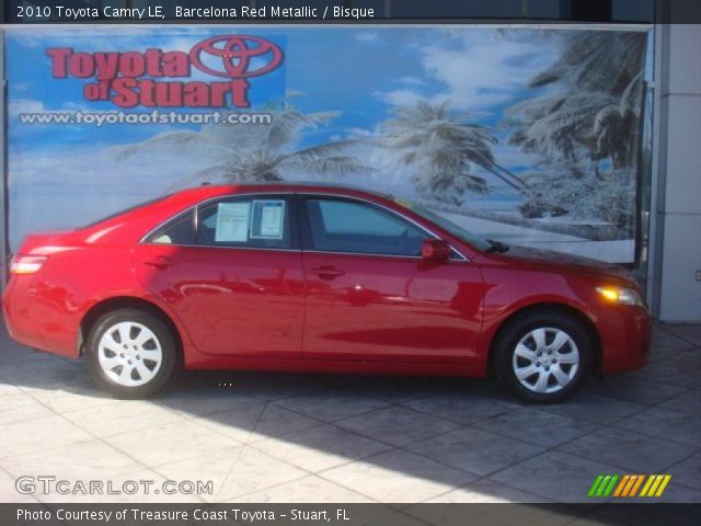 2010 Toyota Camry LE in Barcelona Red Metallic