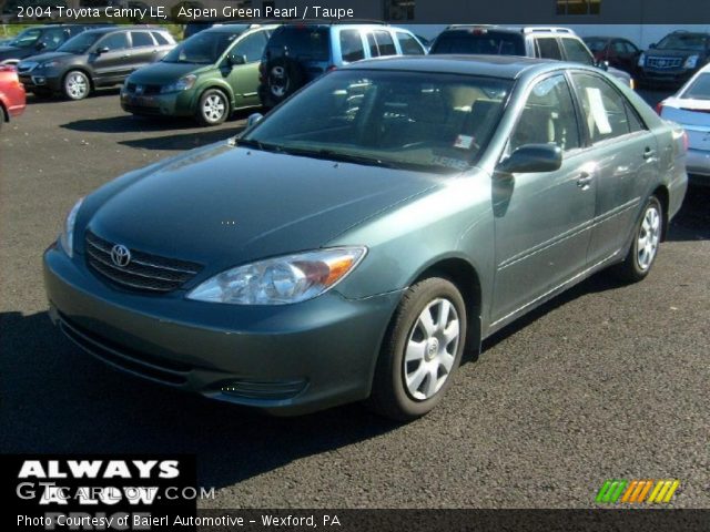 2004 Toyota Camry LE in Aspen Green Pearl