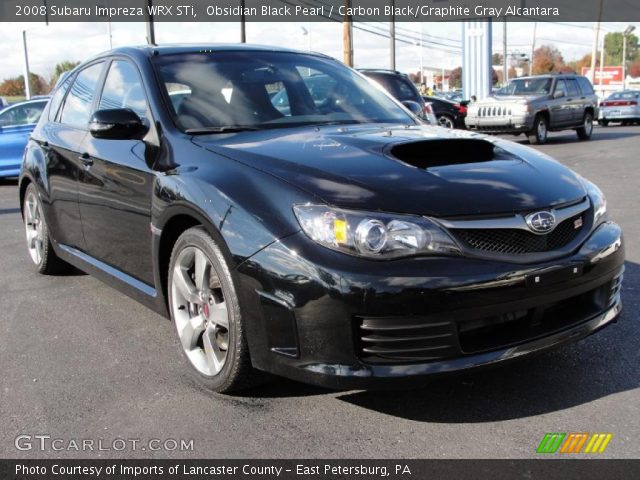 2008 Subaru Impreza WRX STi in Obsidian Black Pearl