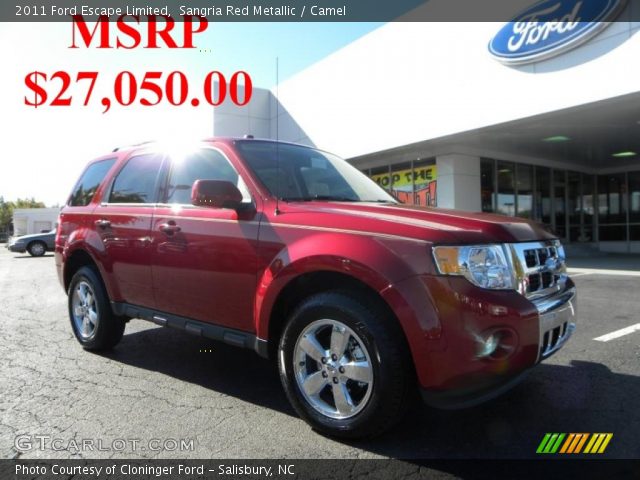 2011 Ford Escape Limited in Sangria Red Metallic