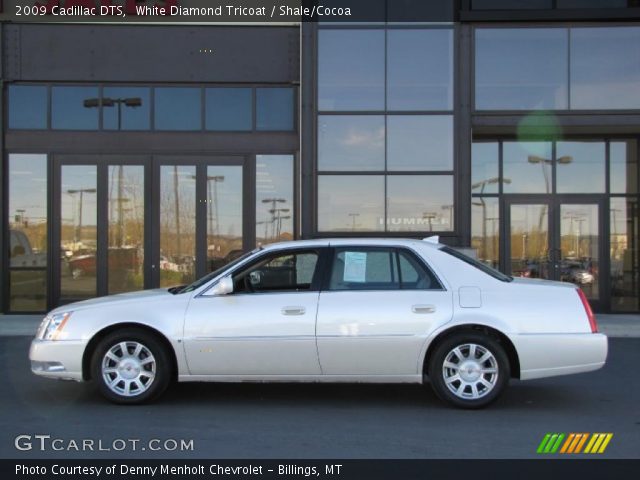 2009 Cadillac DTS  in White Diamond Tricoat