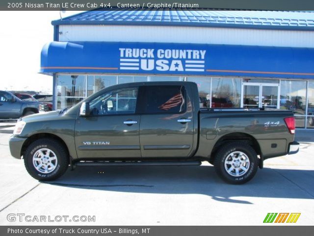 2005 Nissan Titan LE Crew Cab 4x4 in Canteen
