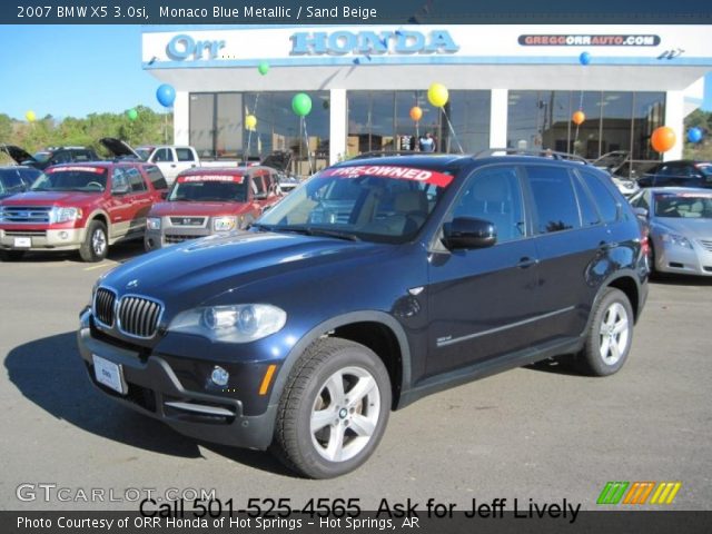 2007 BMW X5 3.0si in Monaco Blue Metallic