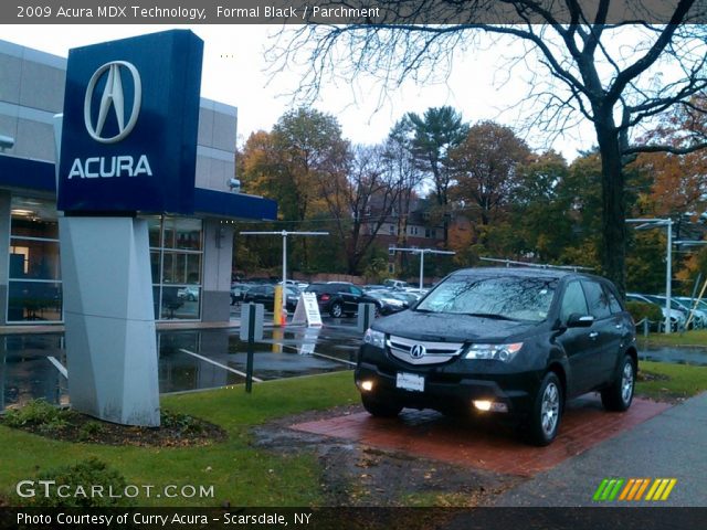 2009 Acura MDX Technology in Formal Black