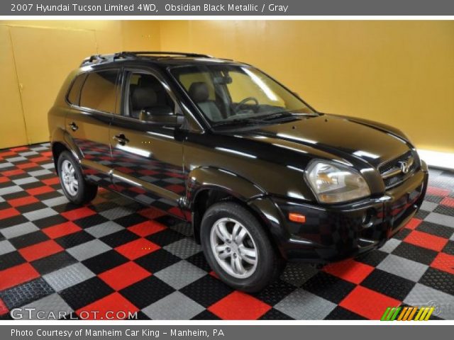 2007 Hyundai Tucson Limited 4WD in Obsidian Black Metallic