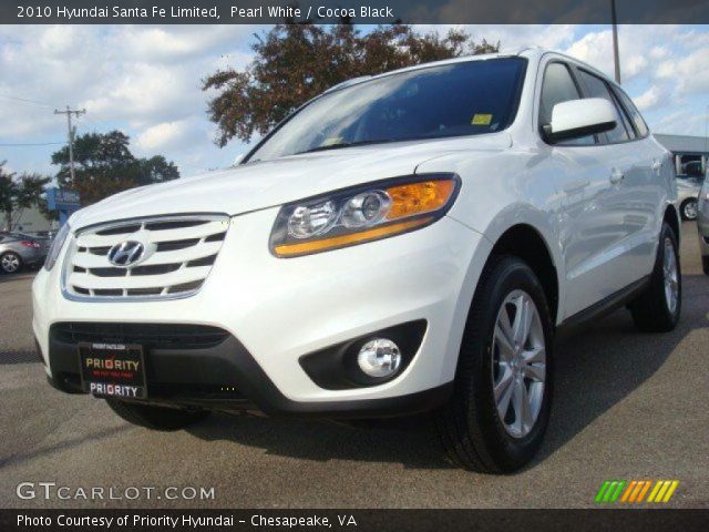2010 Hyundai Santa Fe Limited in Pearl White